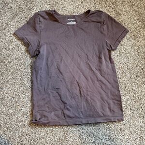 wild fable Women's Short Sleeve Tee in Chocolate Brown